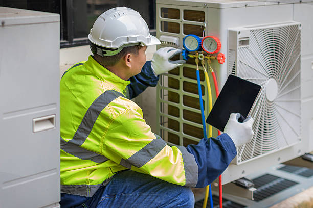 Professional Hvac Maintenance technician working in Selden, NY